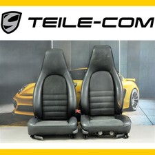 Porsche 928 / 944? Sitze Kunstleder+Stoff mit Schriftzüge schwarz L+R/seats