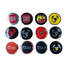 4pcs Aufkleber Logo für FIAT Radkappen Nabendeckel Felge Embleme 56mm NEU