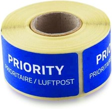 PRIORITY Luftpostaufkleber