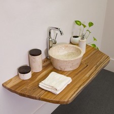 Teakholz Waschtischplatte 100
