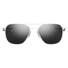 Randolph Aviator - Matte Chrome | American Gray (Polarized)