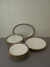 Speiseservice Eschenbach, für 6 Personen, Platte u. 2 Gemüseteller