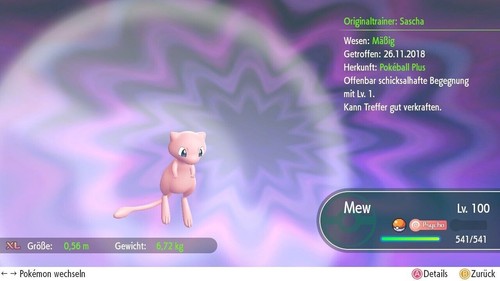 Legendäre pokéball plus - pokéball, mew
