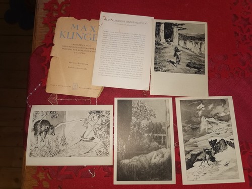 Max klinger postkarten - 12,