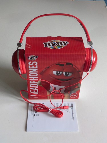 S stereo headphones - m&m, m&m's