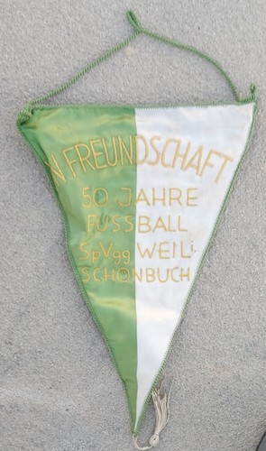 Fussball gestickter wimpel - fussball,