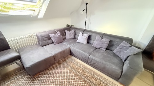 Ecksofa form grau - ecksofa,