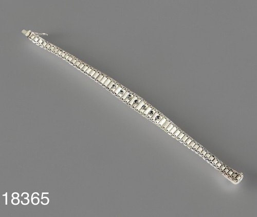 835 silber armband mit - silber,