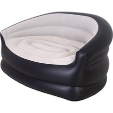 Luftsessel Luftsofa Sofa Wohnzimmer Outdoor aufblasbar Couch schwarz 2 Personen