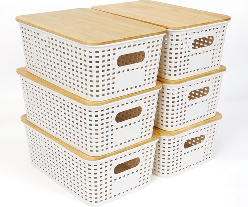 Aufbewahrungsbox mit bambus - aufbewahrungsbox,