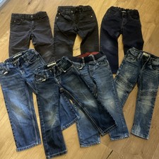 Kleiderpaket XXL Jeans 7x Hose Jogger skinny gerade blau grau 98 104 