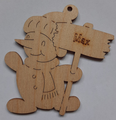 Fensterbild aus holz - aus,