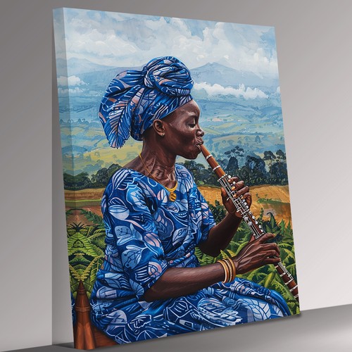 Moderne afrikanische frau - moderne,
