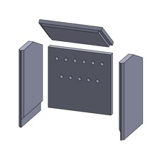 Feuerraumauskleidung Passend für Wodtke Centro** Kamin & Ofen 4-teilig