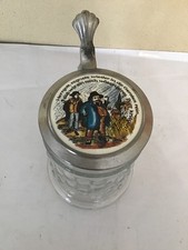 BIERSEIDEL GLAS MIT ZINNDECKEL