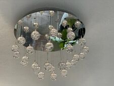 Wofi LED Deckenleuchte Glam 5-flg Chrom Behang  Tropfen ø 40 cm 22,5 Watt Lampe 