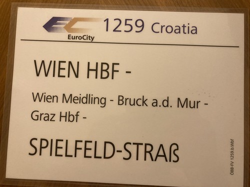 Original zuglaufschild öbb - original,