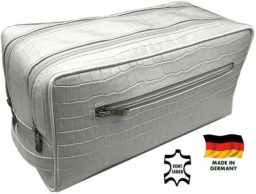 Echt leder weiß kroko - echt,