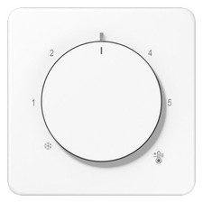 Jung Serie CD Abdeckung mit Thermostat, Thermoplast, alpinweiß (CD1749BFWW)