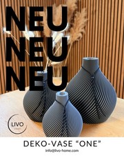 Elegante Vase aus 3D-Druck