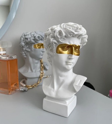 Decorative david bust statue - decorative,