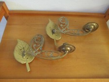 2 schöne alte Klavierleuchter