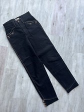Damen Hose Trachtenhose Gr. 34/30 Schwarz Baumstark Jeansstoff
