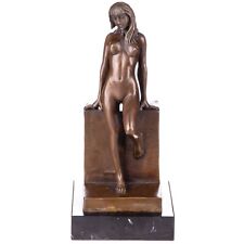Bronzefigur Skulptur Weiblicher Akt Erotik Frau Bronze Figur Statue Antik
