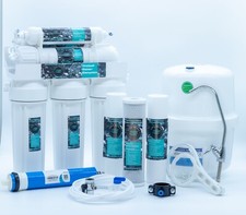 5 Stufen Umkehrosmose Anlage Osmose Tank Membran Wasserfilter 50 GPD Filter Hahn