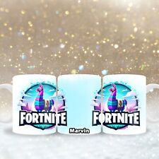Tasse Fortnite mit Name personalisierbar, Geschenke Kaffeebecher Gaming