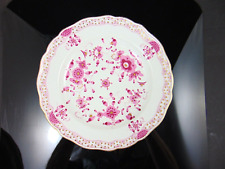 Meissener flacher Speise Teller Indisch Purpur reich 1. Wahl