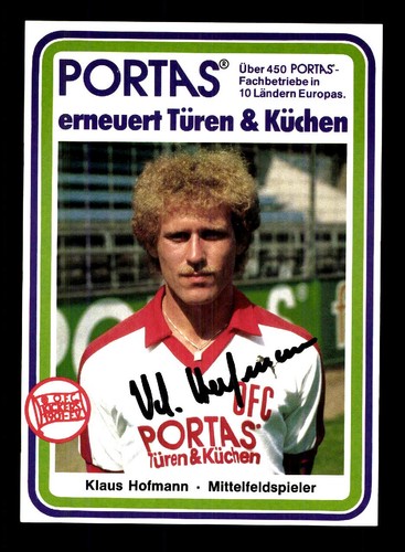 Klaus hofmann autogrammkarte - hofmann,