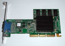 AGP 4x Grafikkarte ATI PN 109-65700-20, ATI Rage 128 Pro, 32 MB, VGA, gebraucht