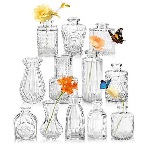 Kleine vasen set glas - kleine,
