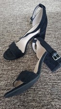 Sandalen High Heels Pumps Gr. 37 Deichmann Graceland Guter Zustand Schwarz 7 Cm