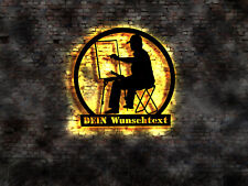 LED Wandschild Maler Künstler Firma Geschenkidee Bild Neon Logo Emblem