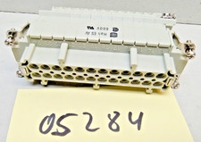 Harting Steckverbinder Einsatz Maschinenstecker Stecker 24 polig Stift Monoblock