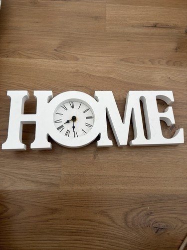 Deko uhr home weiß - weiß, zum
