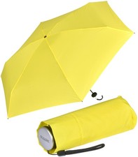 Doppler Fiber Compact Regenschirm Super Mini klein stabil Damen Herren einfarbig
