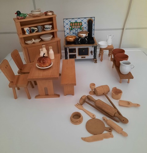Puppenstube alte küche - puppenstube, möbel
