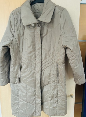 Damen mantel outdoor beige - cs,