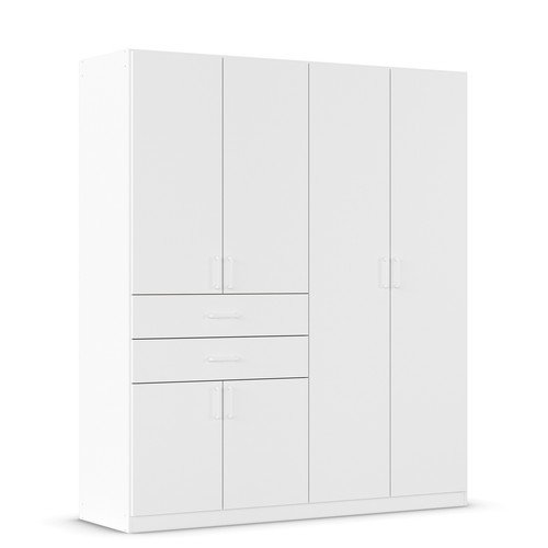 Drehtürenschrank alpinweiß - -,