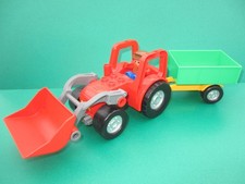 Lego Duplo Traktor mit Frontlader Anhänger Kipper und Bauer Bauernhof (160224L)
