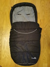 Teutonia leichter Fußsack, schwarz, grau gestreift