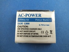 AC-Power Battery für Samsung G800 Akku SAM SGH Batteria 3.7 V Li-ion Ersatzaccu