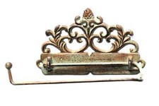 Vintage Toilettenpapierhalter Klopapierhalter Eisen Rost WC Antik Patina Stil