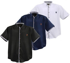 WOW! Herren kurzarm Hemd Übergröße LAVECCHIA 3XL 4XL 5XL 6XL 7XL 3 Farben 9003