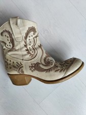 BOOTS Ibiza Style bestickt, COWBOYSTIEFEL, WESTENSTIEFEL, beige, Gr. 40