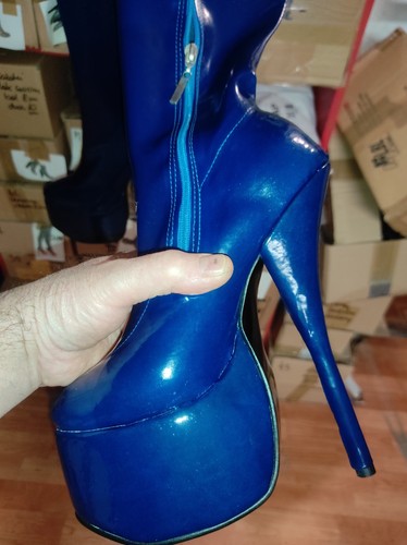 Gummi stiefel overknee absatz - gummi,