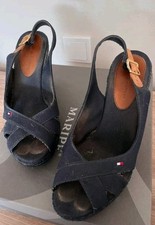 Tommy Hilfiger High Heel Wedges Peeptoes Keilabsatz Sandaletten 39